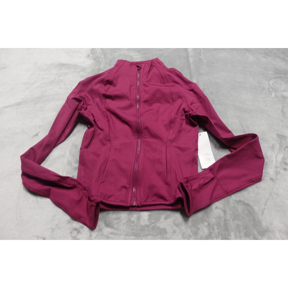 Yogalicious Lux Women's Size XS Raspberry Radiance Full Zip Long Sleeve Jacket